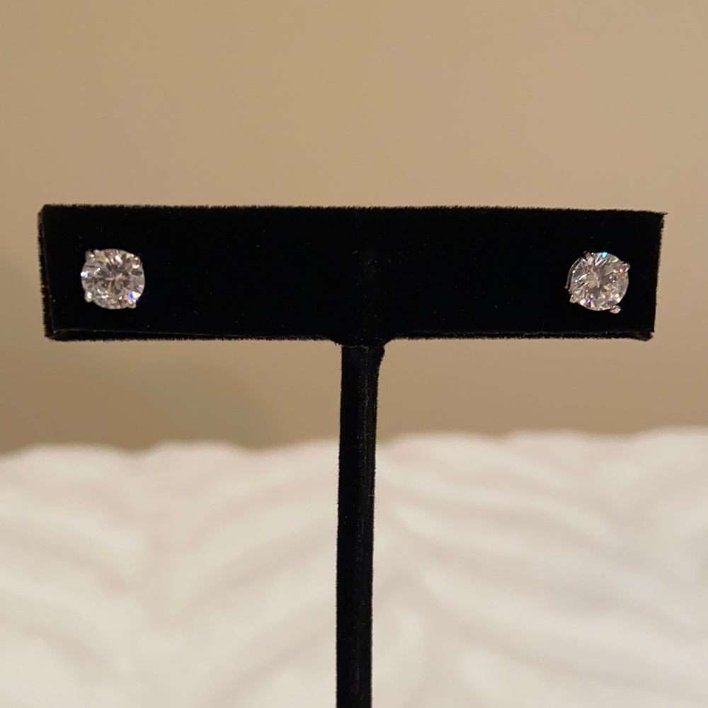 CZ Stud Earrings NWOT